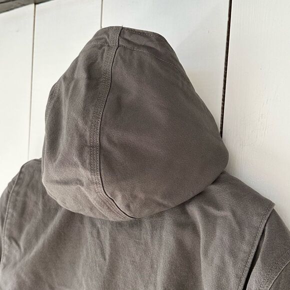 Carhartt Full Swing Washed Duck Sherpa Lined Jacket Gray XXL NWT - Picture 7 of 12